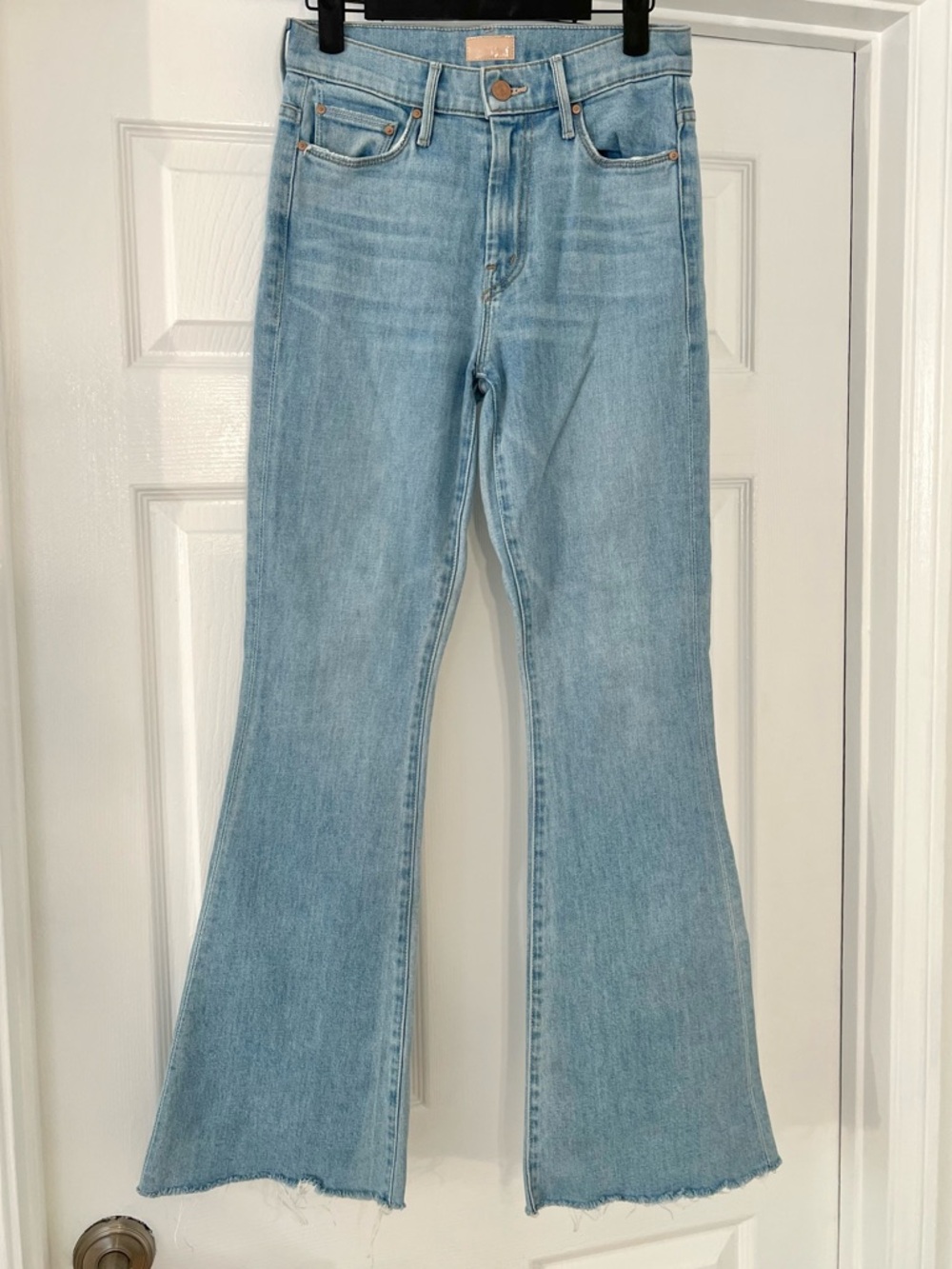 Mother Denim The Weekender Fray Women's Mid-Rise Flare Jeans 25 - Picture 6 of 16